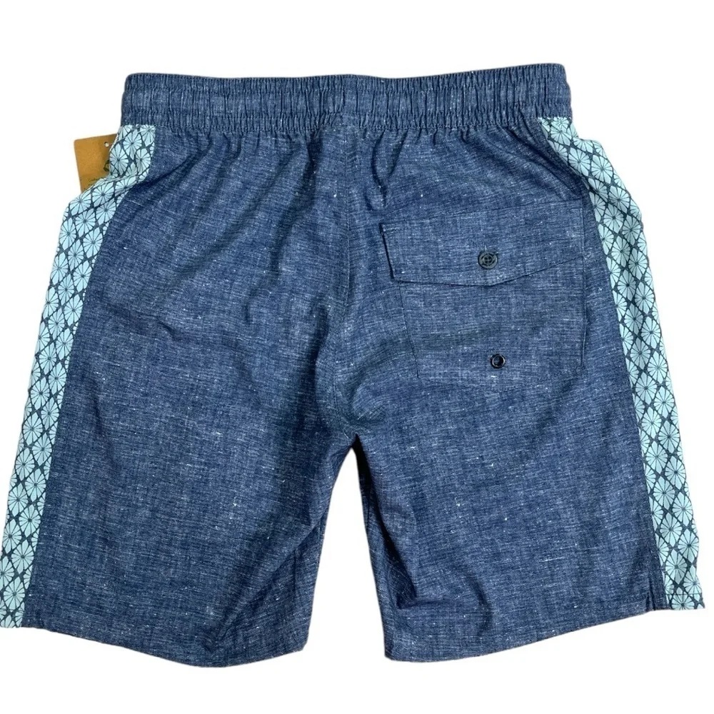NWT Travis Mathew Locksmith 7” Boardshorts size Small in Heather Blue